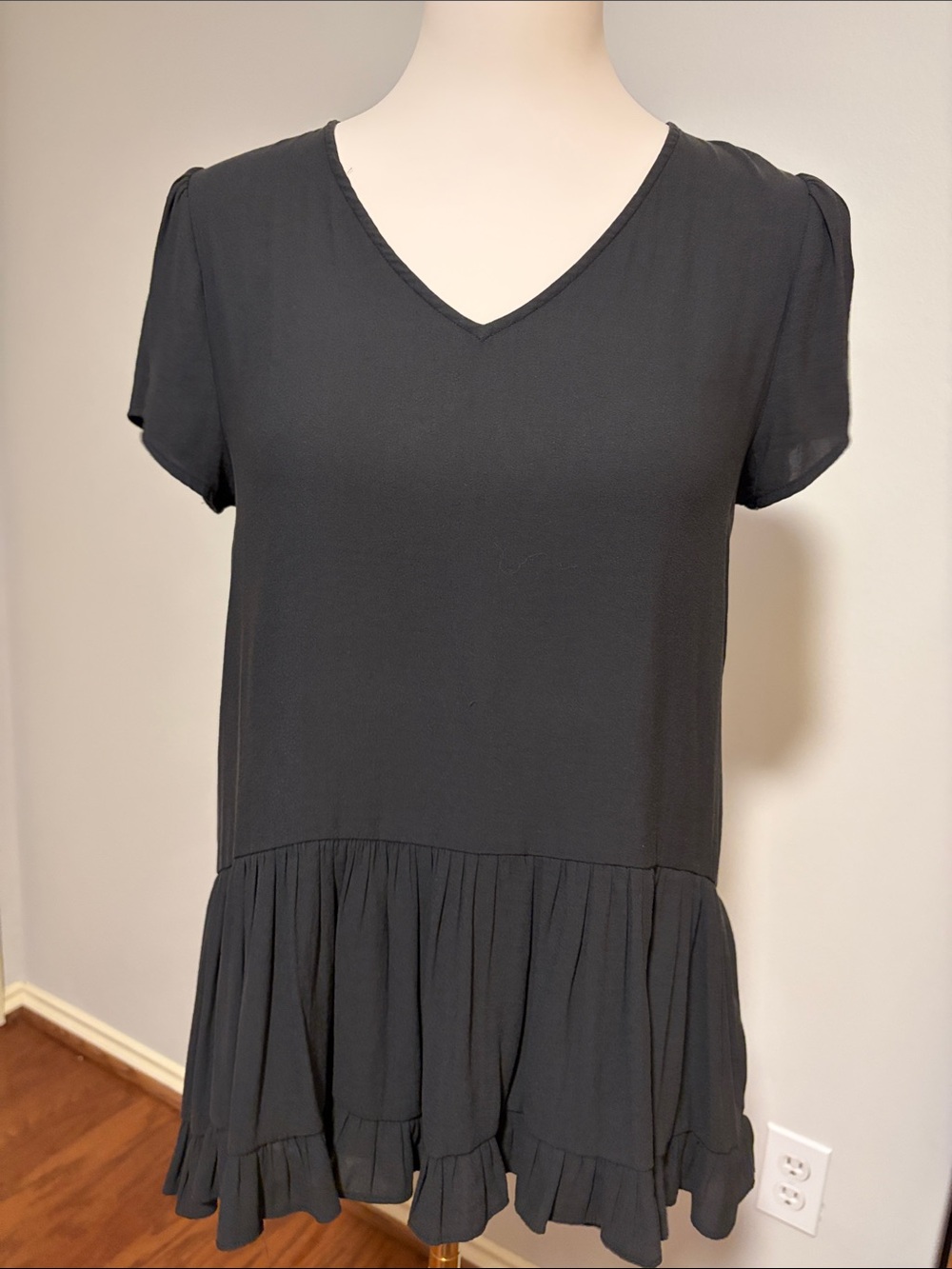 Ro&De Women's Blouse Black Size Small